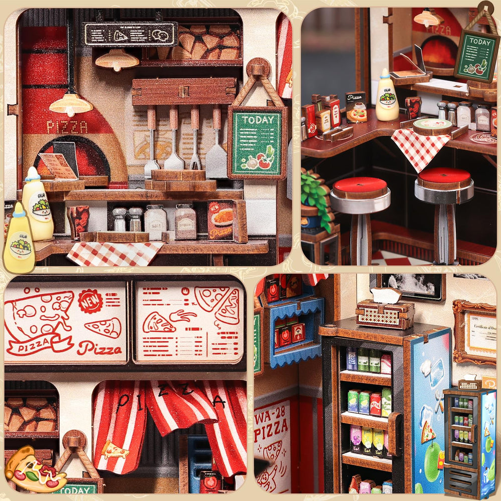 Vintage seating evokes the cozy dining vibe in the CUTEBEE scene