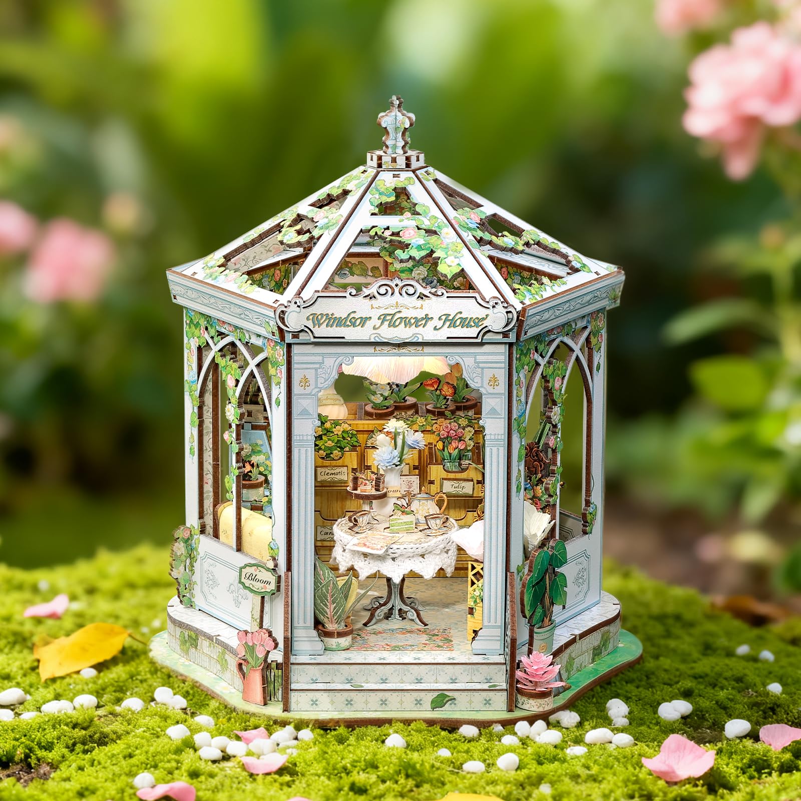 CUTEBEE Windsor Flower House Kit ideal gift for adults and teens.
