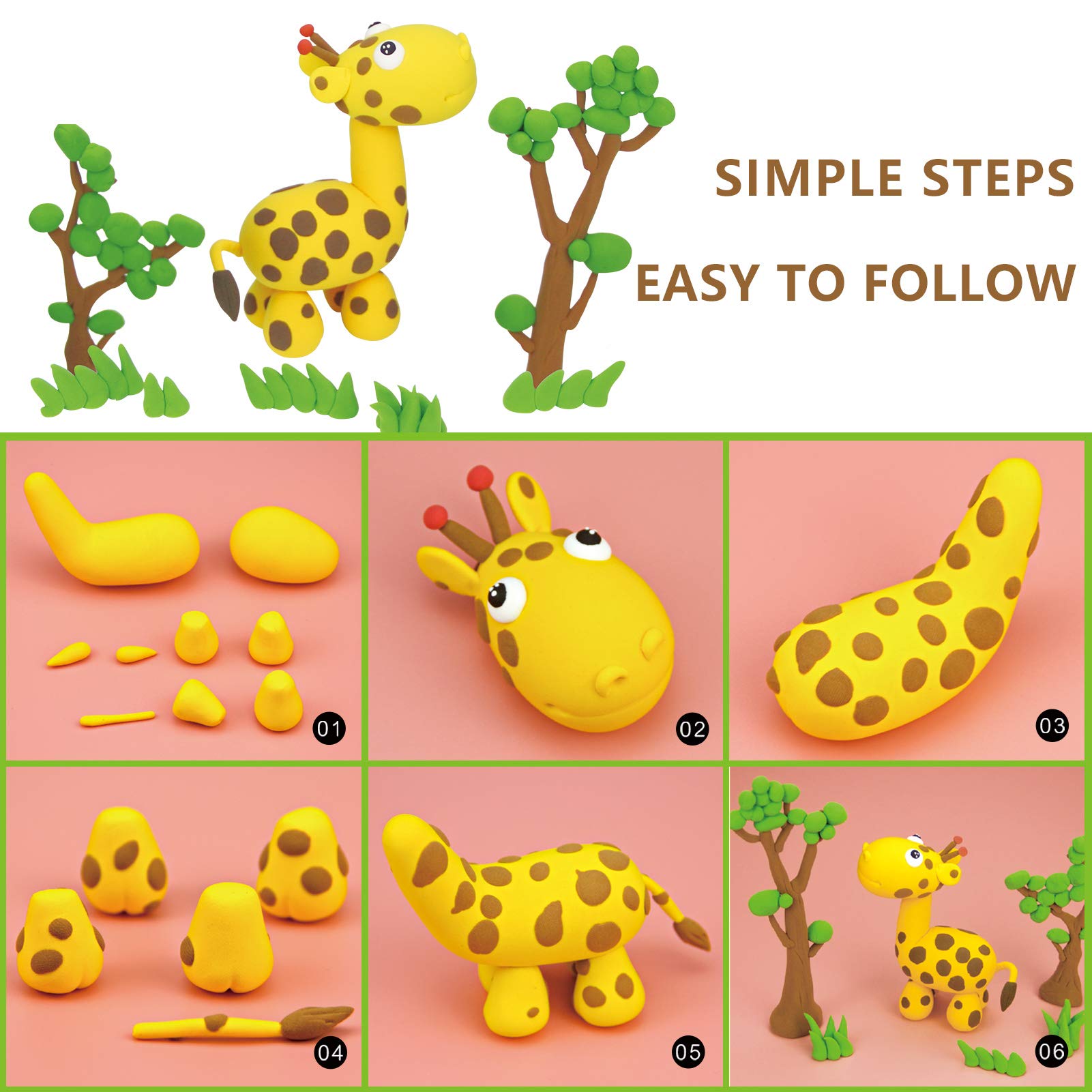 Cutedeer clay close-up highlights non-toxic material for safe play