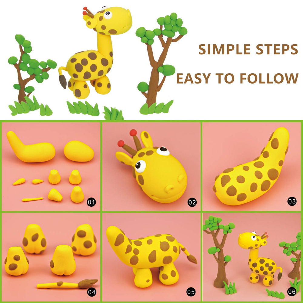 Cutedeer clay close-up highlights non-toxic material for safe play