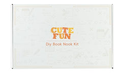 Cutefun Book Nook Kit miniature dollhouse detail with scholarly charm