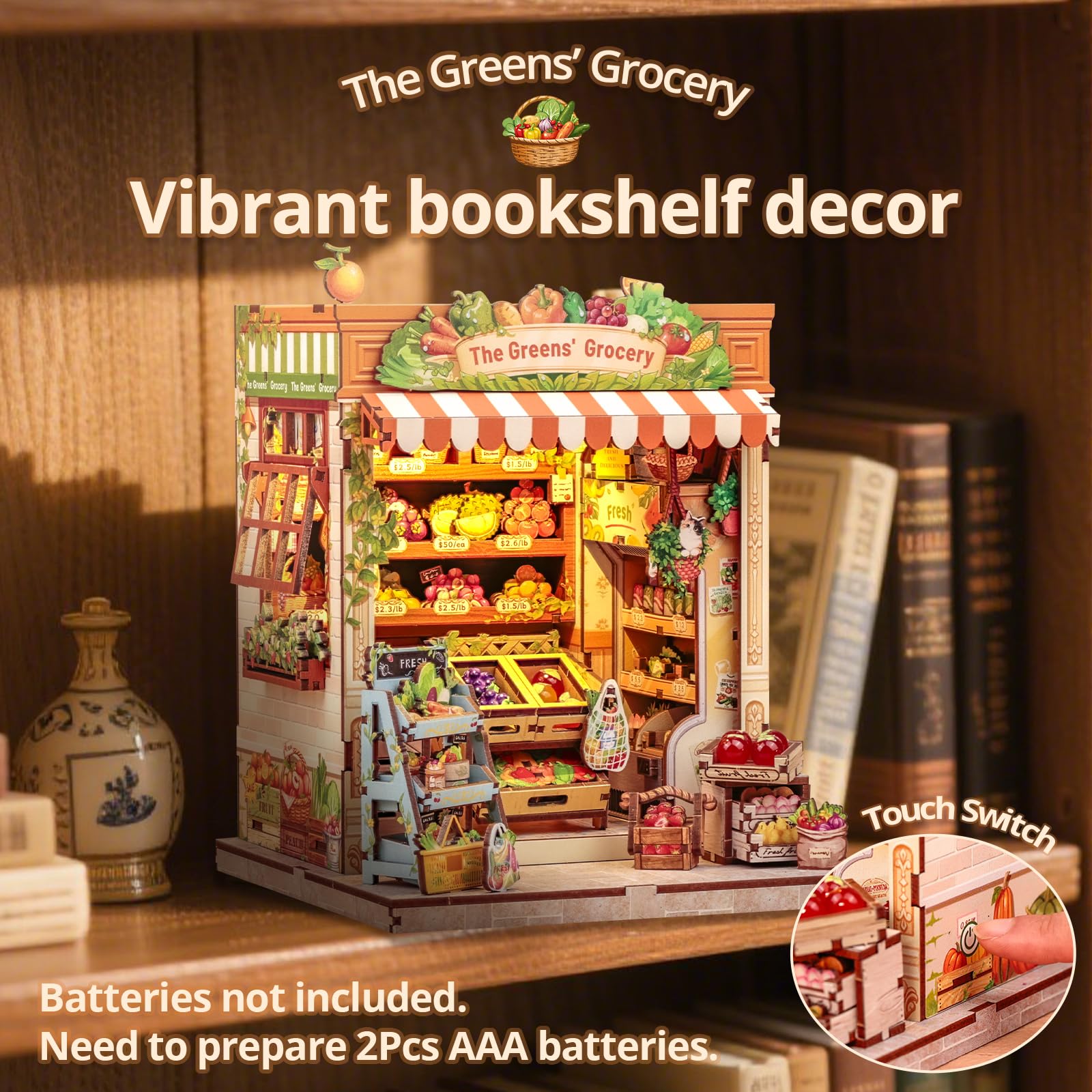 The Greens Grocery fruit display captures vibrant colors to spark DIY creativity