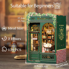 Cutefun Owl Bookstore door and window add vintage charm
