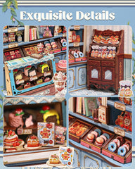 Cutefun Sweet Marie Book Nook Kit gift-ready box appeals to dessert lovers.