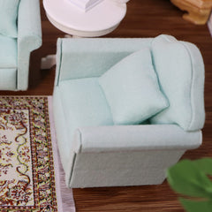 Cutemini 1:12-scale couch shown in angled view for depth in dioramas.