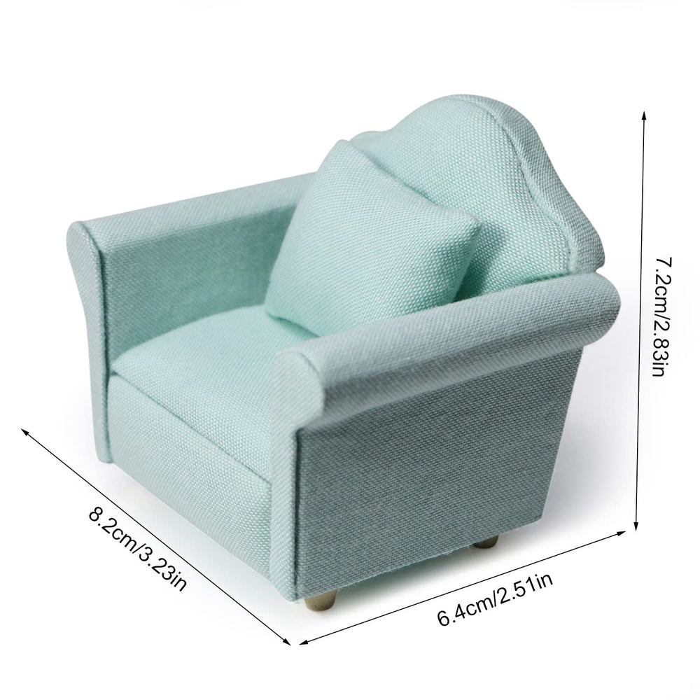 Cutemini dollhouse couch makes a thoughtful gift for miniatures fans.