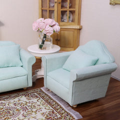 Cutemini dollhouse couch pillow detail enhances color and comfort in scenes.