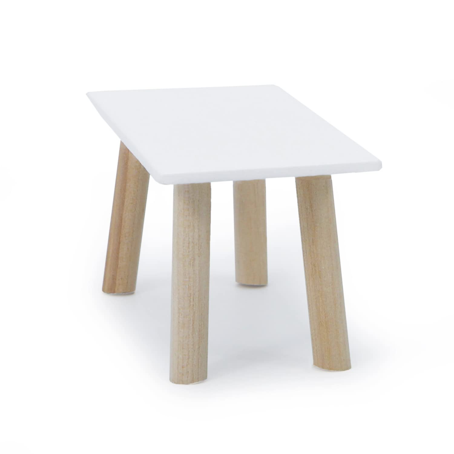 Cutemini tea table in natural wood finish perfect for miniature living rooms.