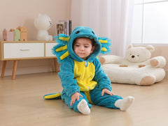 CuteOn toddler axolotl romper provides soft fabric and easy wearing.