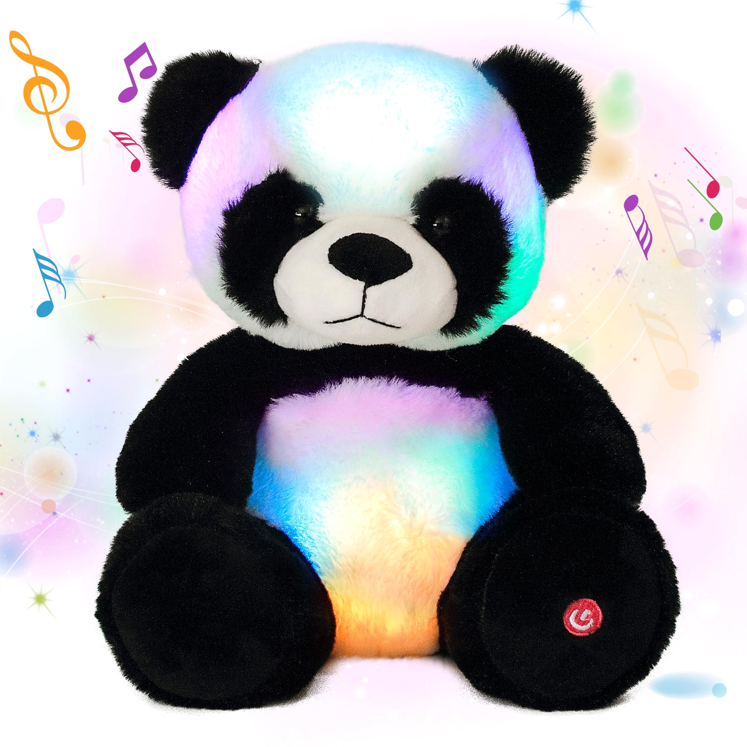 Cuteoy glowing LED panda nightlight softly illuminates a child's room for comforting bedtime