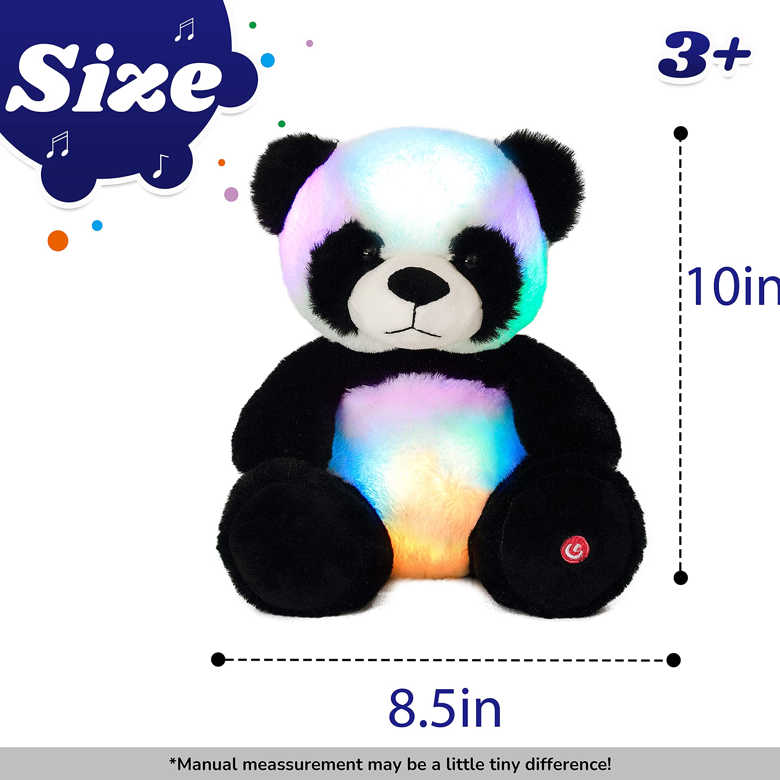 Cuteoy panda plush in a child's lap for cozy companionship