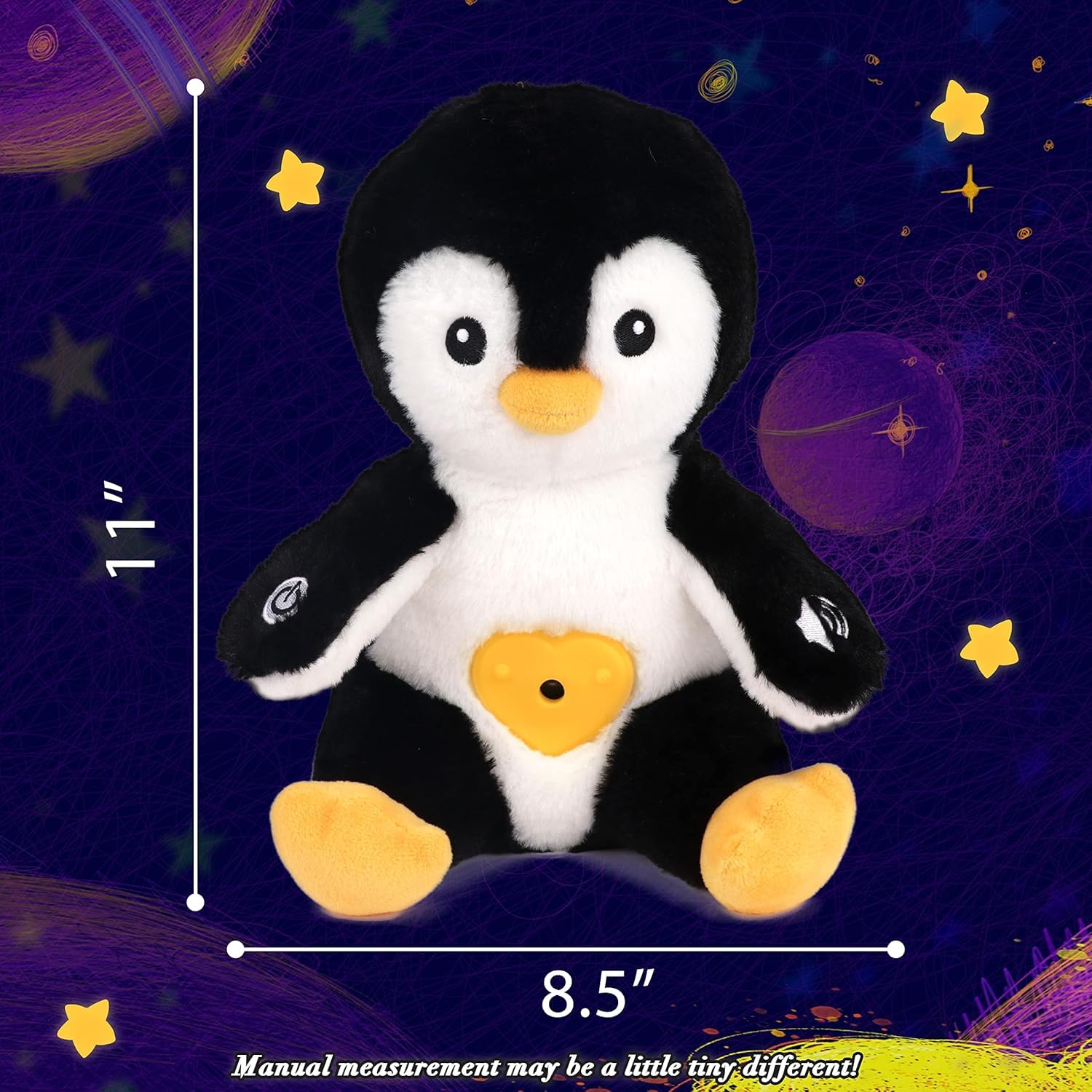 Cuteoy plush nightlight creates a gentle starry display in the child’s room.