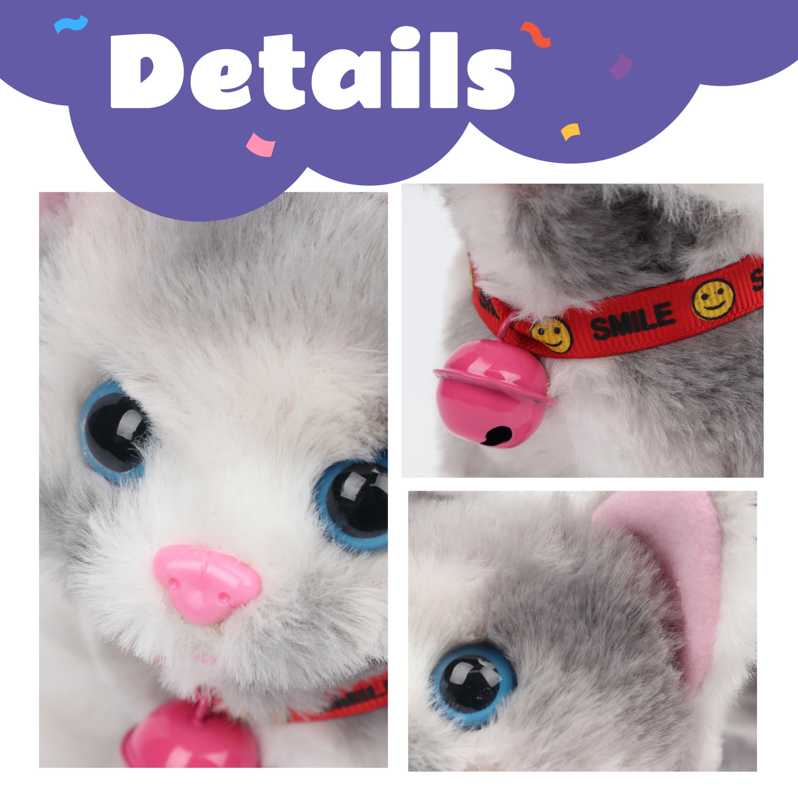 Cuteoy seven inch cat toy compact size for portable use and decor