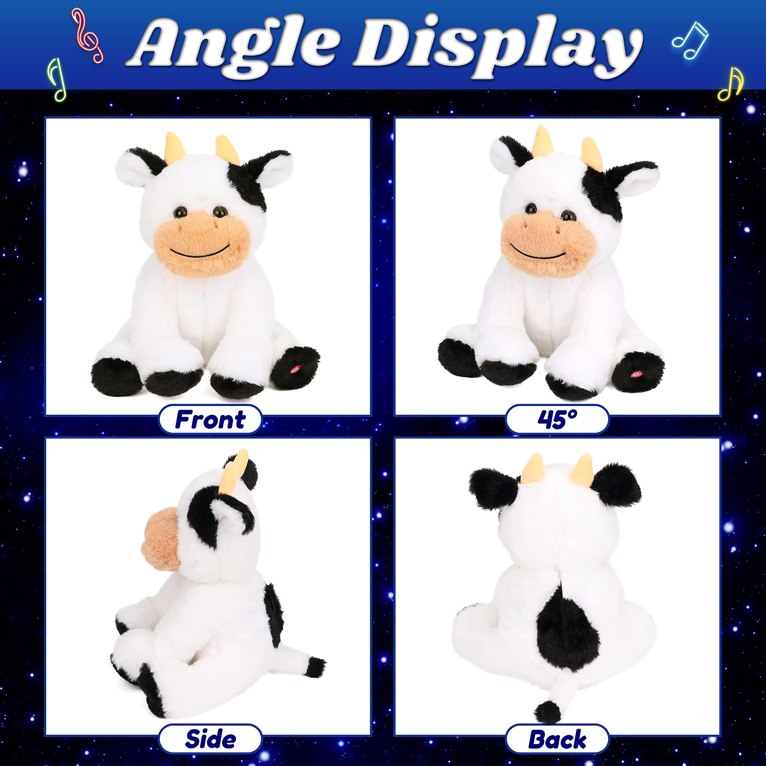 Cuteoy plush cow with velvet filling for durable, huggable playtime.
