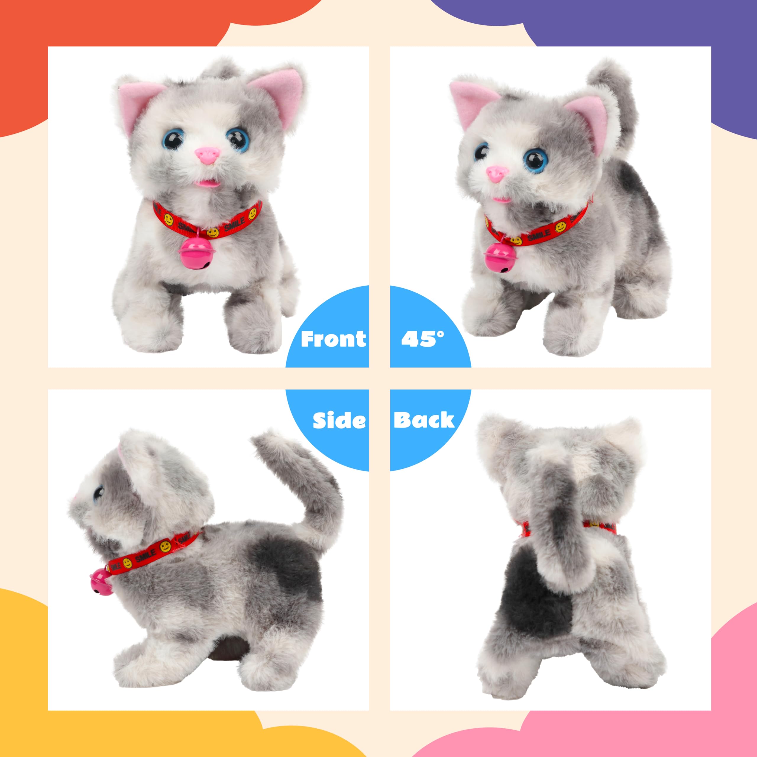 Cuteoy wagging cat tail plush displaying playful motion cues