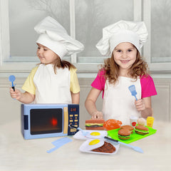 Cuterabit microwave door open view for engaging opening and closing