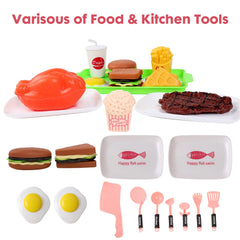 Cuterabit mini dishes and tray complete the set for organized pretend meals.