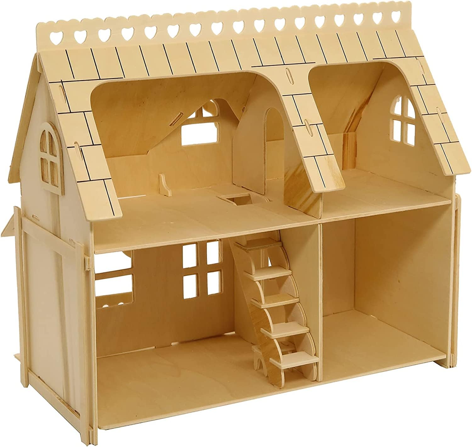 CUTEROOM 3D Puzzle House front view for elegant display and desk-ready decor.