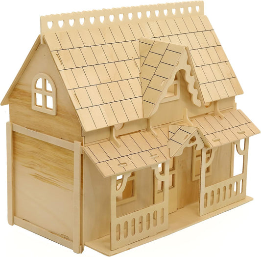 CUTEROOM 3D Puzzle House interior dining room scene enhances shelf decor and storytelling.