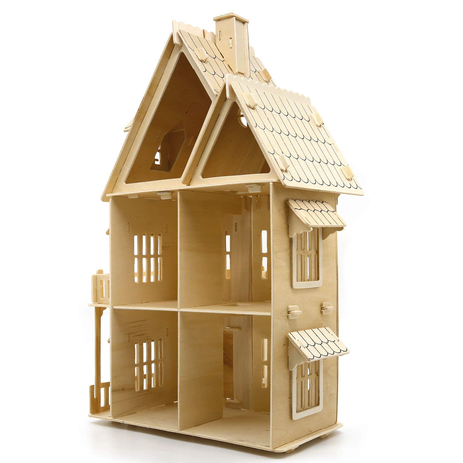CUTEROOM detailed-architecture-style puzzle reveals Nordic influences for decorative display and learning.