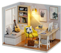 Cuteroom QT doll house kit front view for cozy shelf display