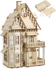CUTEROOM Fantasy Villa 3D puzzle showcases eco-friendly wood for creative building fun.