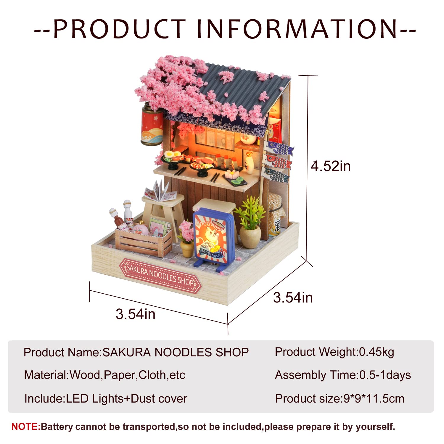 CUTEROOM QT041 dust-cover protecting the miniature scene