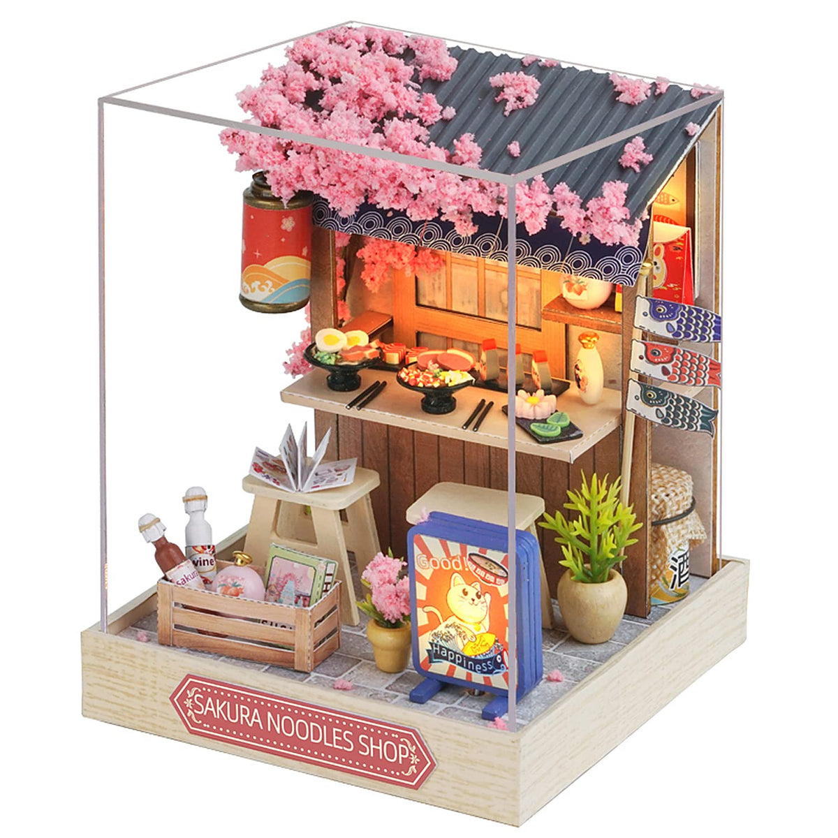 CUTEROOM QT041 front-view dollhouse ready for display or gifting