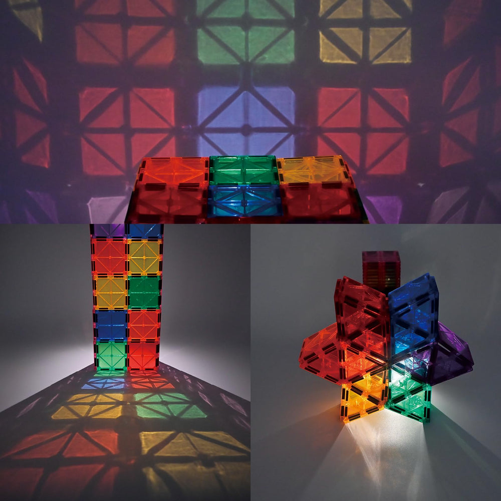 CuteTiger magnetic tiles car bases for versatile vehicle-building play.