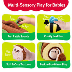 CuteZone Hedgehog plush with rich textures for tactile feedback