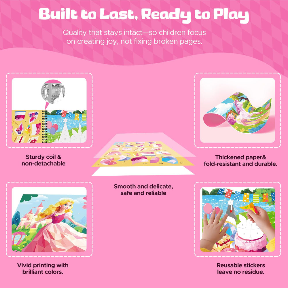 CutteeyFyry thick paper and tear-free pages, durable for classroom and travel use.