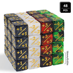 CUUKSHKN starry marble D6: eye-catching dice for reliable MTG counter tracking