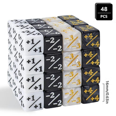 CUUKSHKN starry marble D6 token set for easy life total identification