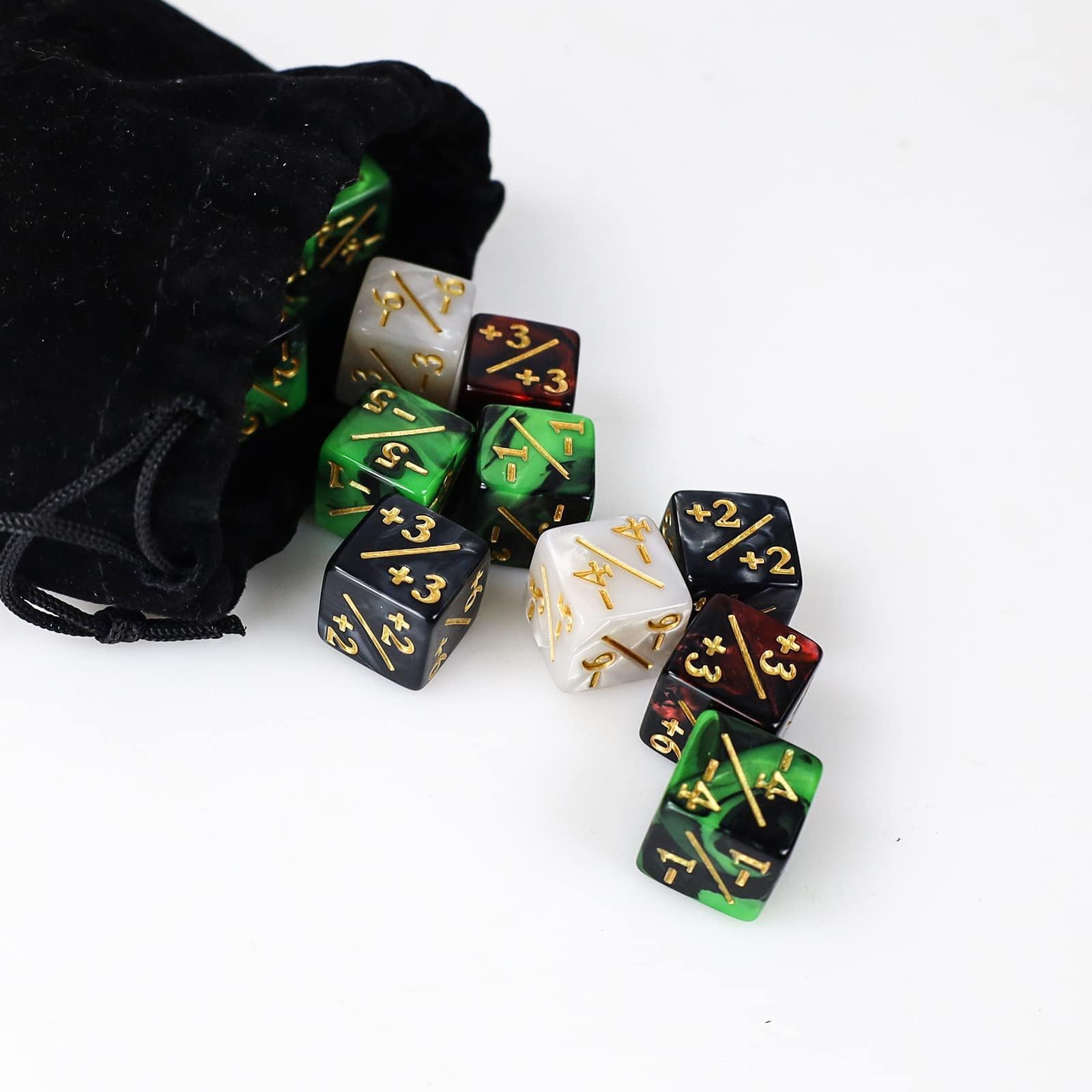 CUUKSHKN velvet bag included: easy storage and transport for your dice set