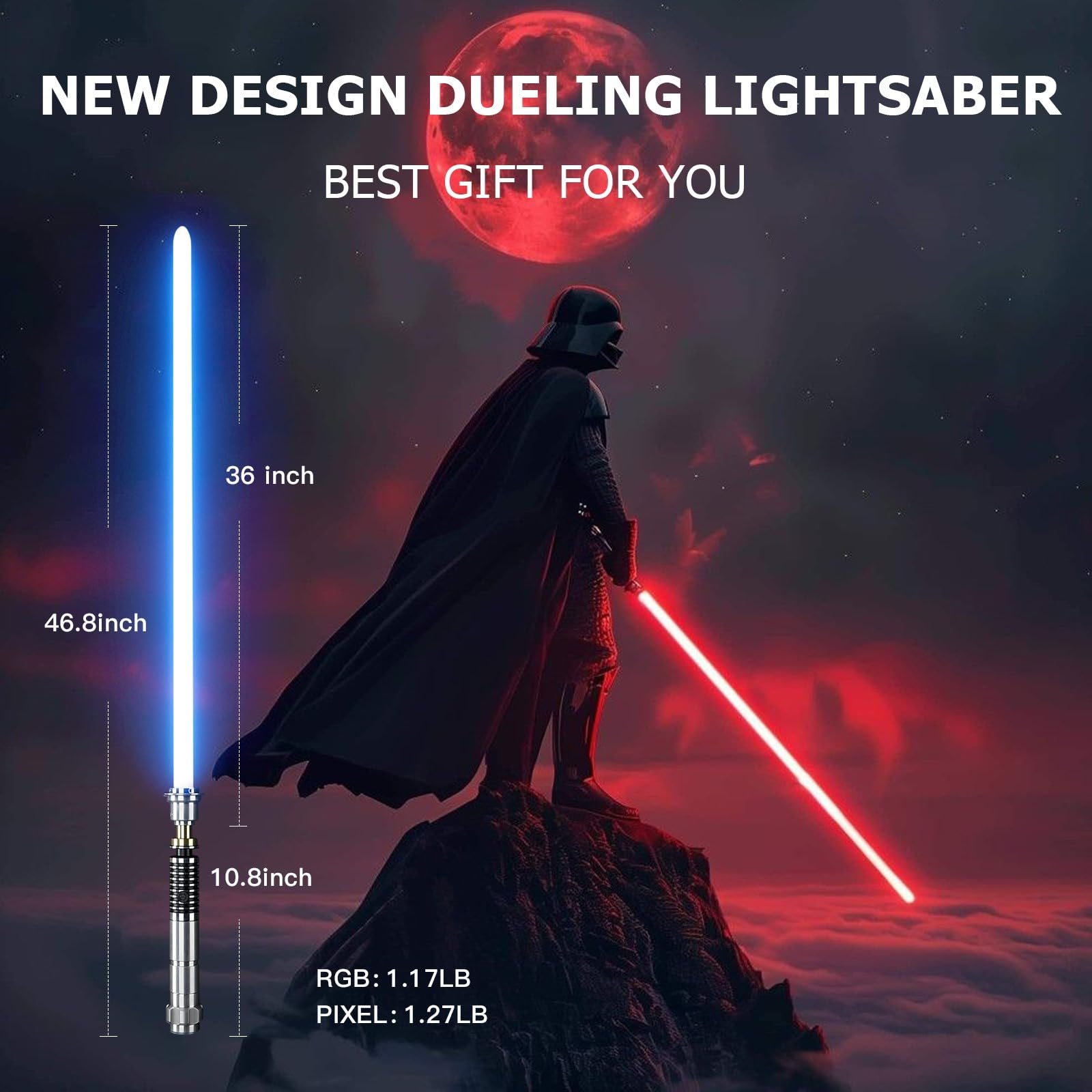 CVCBSER 16-color LED blade close-up with vibrant color options.