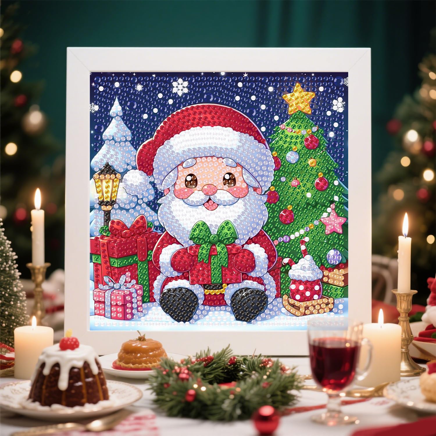 Cviokrdu Kid-friendly Christmas DIY craft suitable for beginners.
