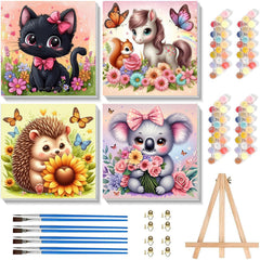 Cviokrdu paint by numbers canvas for kids with horse design, beginner-friendly and mess-controlled.