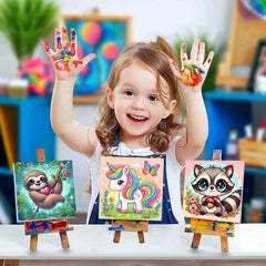 Cviokrdu quality brushes enable fine details on animal designs.