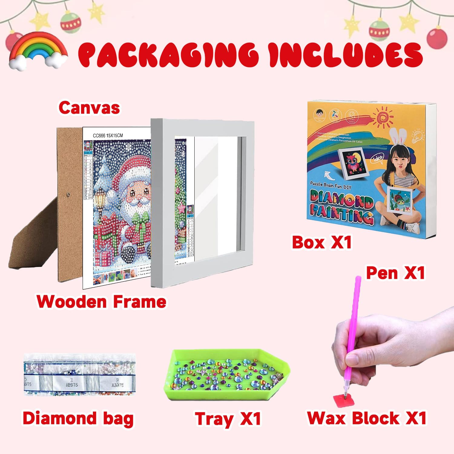 Cviokrdu Waterproof canvas diamond art kit for durable keepsakes.