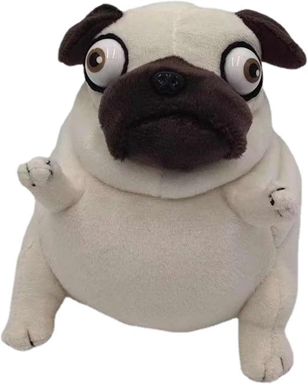 CWZY pug plush toy 16-inch full-body view ideal for cuddling