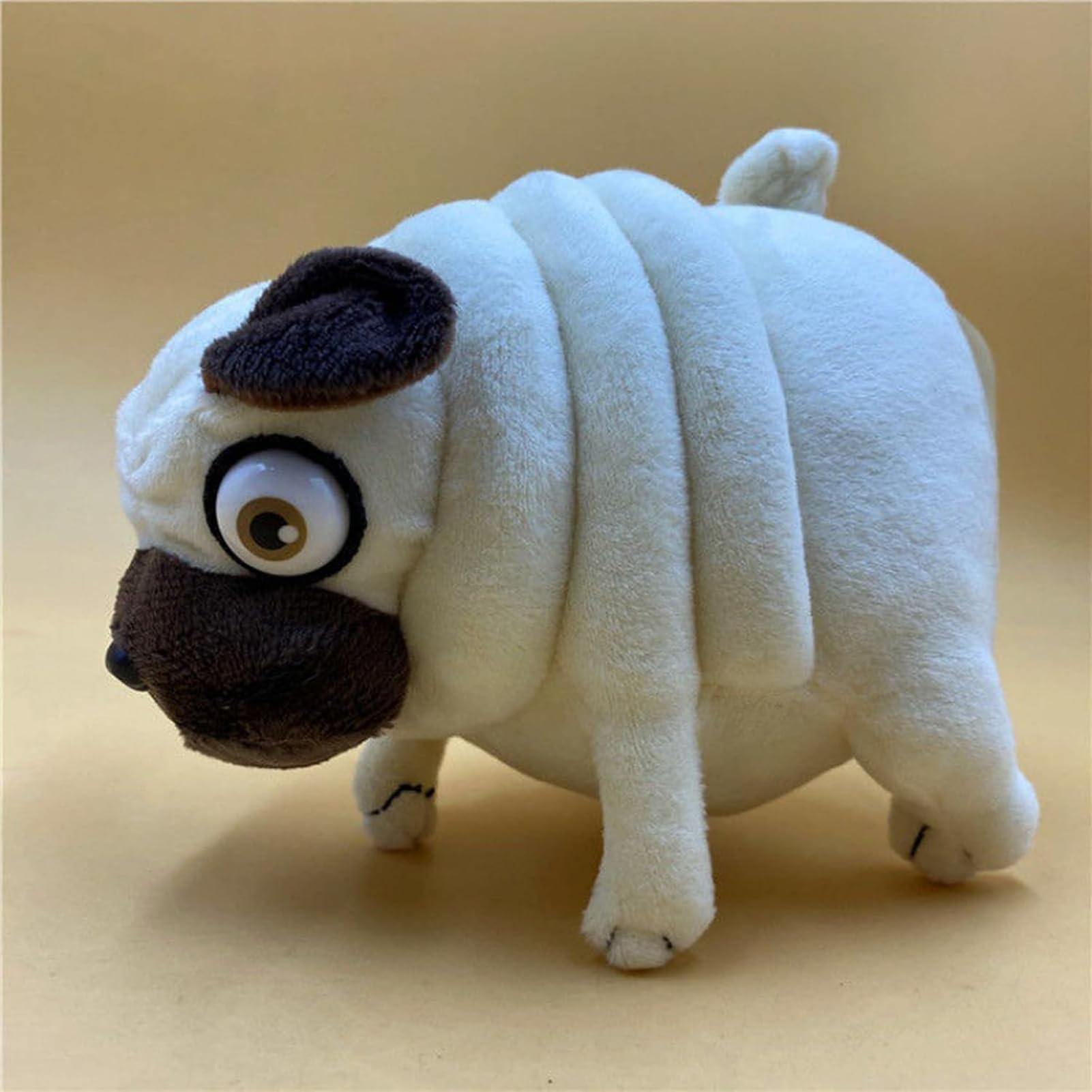 CWZY pug plush toy 16-inch hugging pose emphasizes cuddling comfort