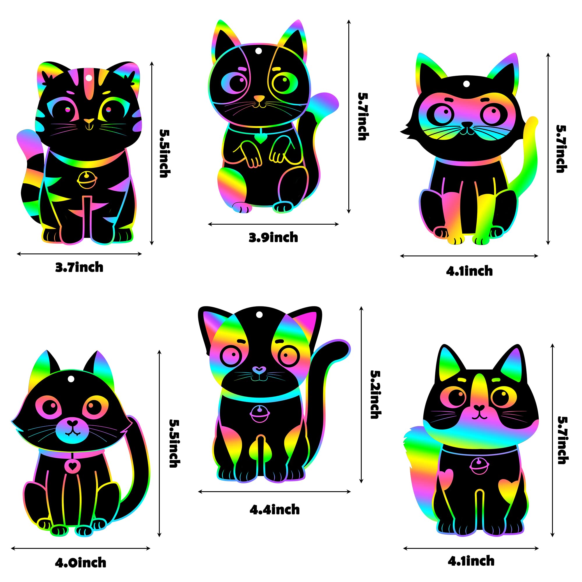 CY2SIDE cat scratch bookmark style3 with imaginative feline motif and color pops