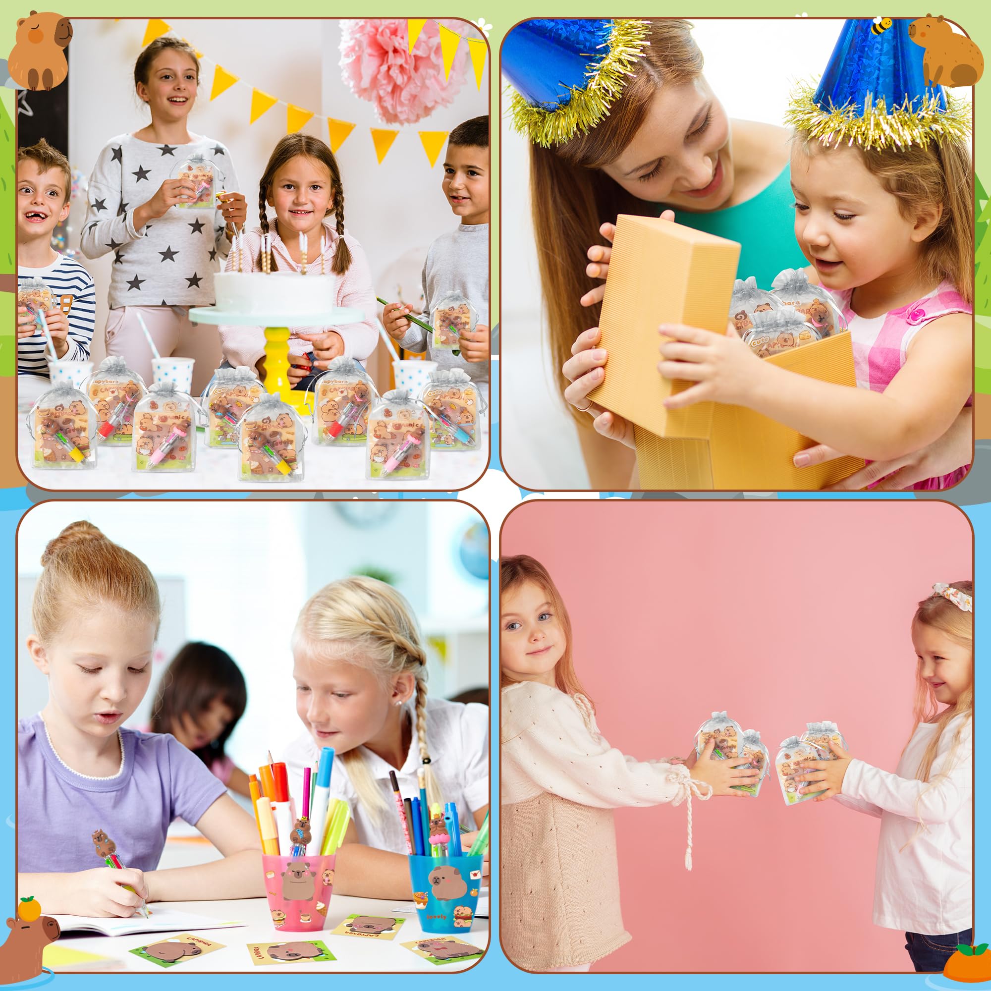 CY2SIDE classroom rewards featuring capybara stationery