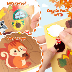 CY2SIDE hedgehog face stickers for cozy fall classroom displays
