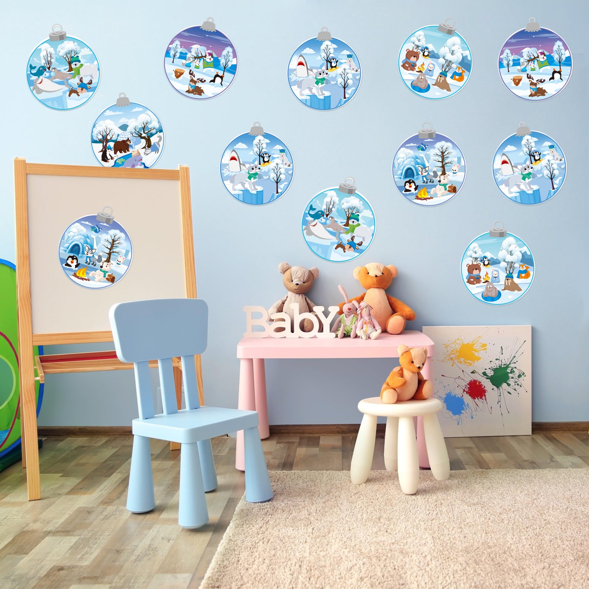 CY2SIDE kids art crafts polar scene jar for creative play