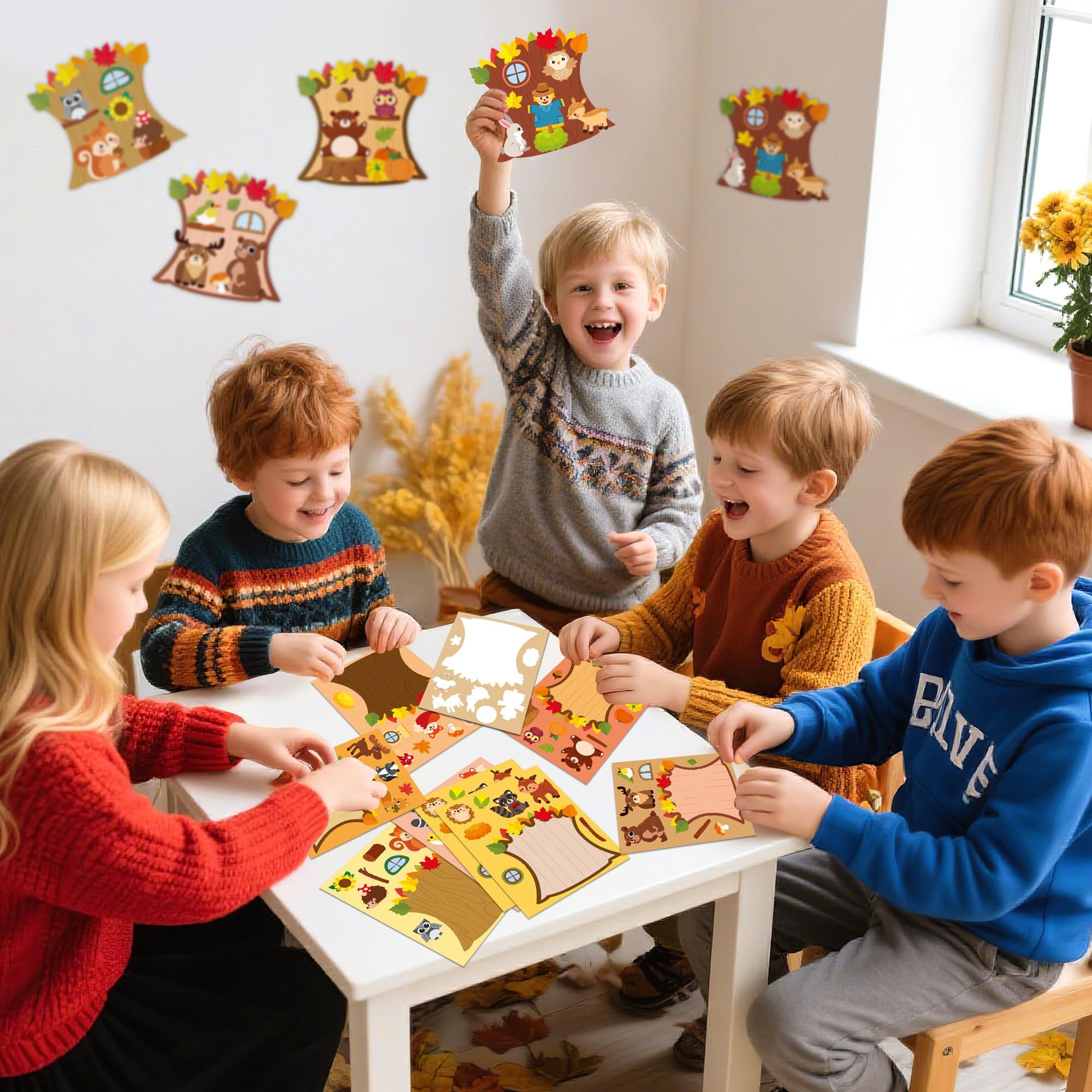 CY2SIDE owl face stickers to inspire autumn scenes and storytelling