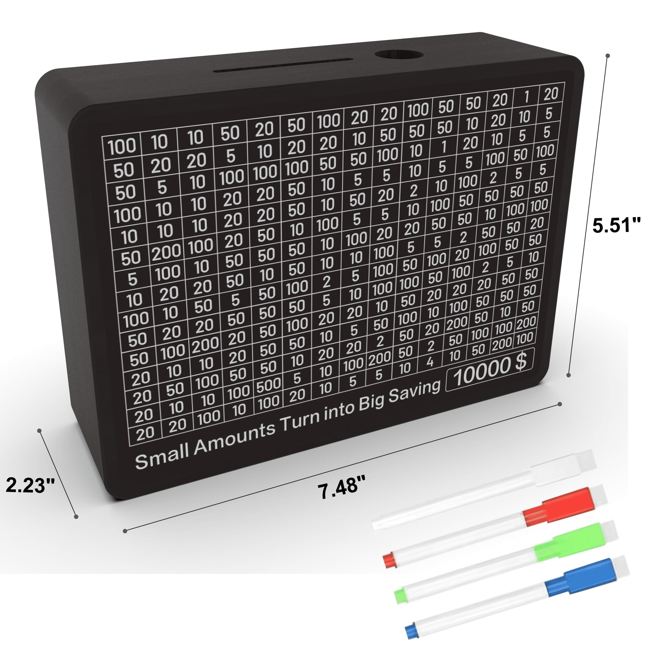 CYANLUX openable lid and slot for convenient depositing