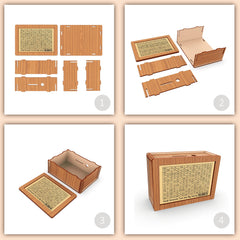 13 sheets for goal planning included with the CYANLUX piggy bank