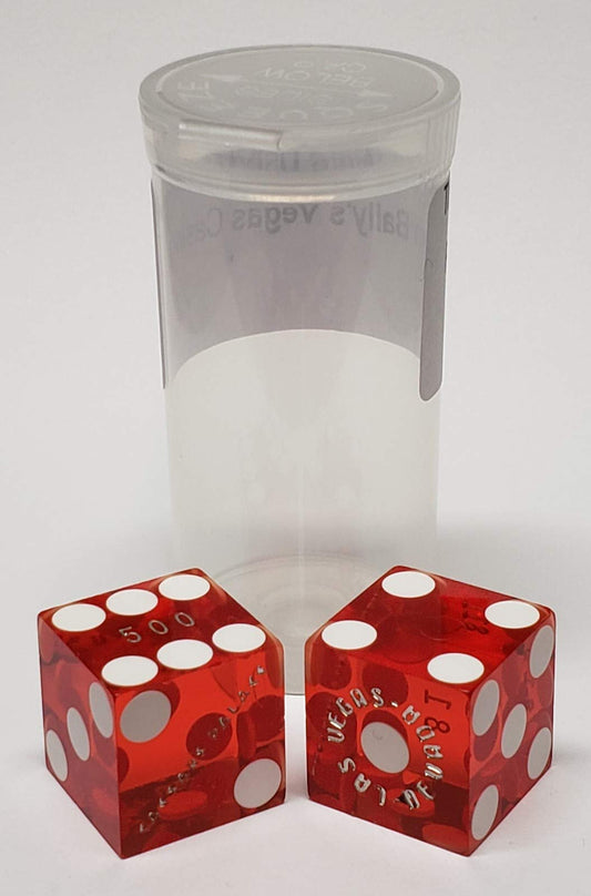 Cyber-Deals authentic Las Vegas craps dice with casino logo and unique serial numbers