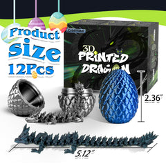 Cybermaker Black Dragon Egg close-up reveals detailed scales and metallic sheen.